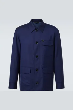 BRIONI Chaqueta de lana y seda