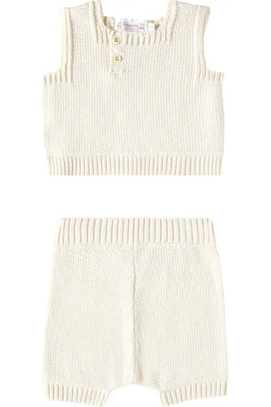 BONPOINT Bebé - set Elsie de top y shorts de algodón