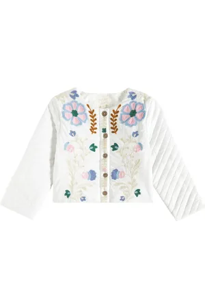 Louise Misha Chaqueta Orisha en gasa de algodón bordado