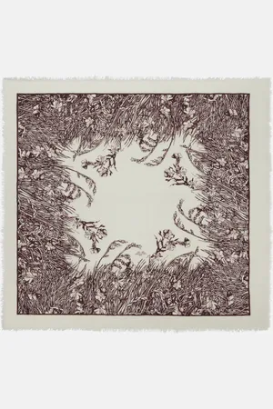 Loro Piana Pañuelo Campo di Lino Fiorito de cachemir y lino