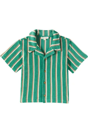 Louise Misha Camisa Alov de rizo de algodón a rayas