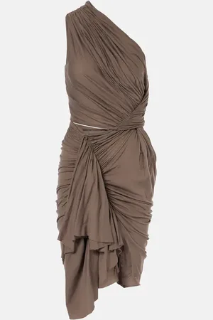 Rick Owens Vestido corto Fog DRKSHDW de algodón