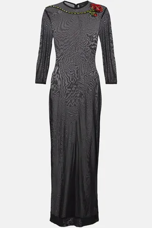 Simone Rocha Vestido de cóctel semitransparente