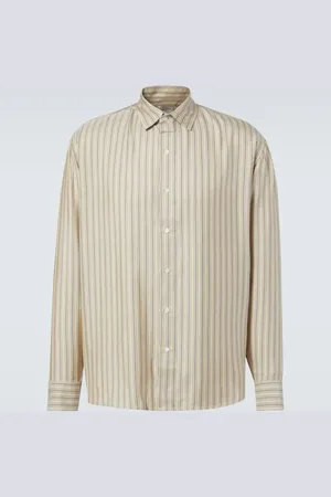 LE KASHA Camisa de seda a rayas