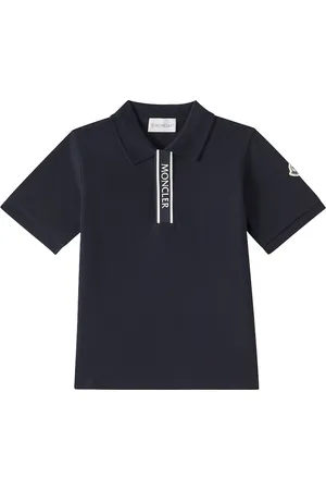 Moncler Polo en piqué de algodón con logo