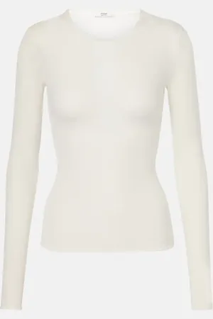 Fforme Top Ames transparente de mezcla de seda