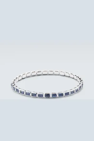 Shay Brazalete de oro de 18 ct con zafiros y diamantes