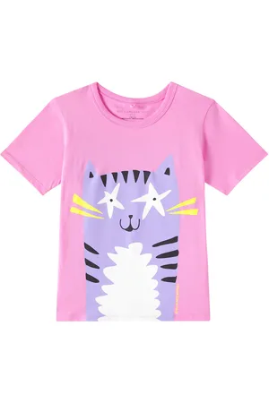 Stella McCartney Camiseta en jersey de algodón estampada