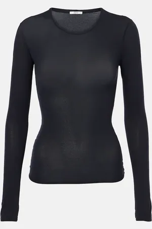 Fforme Top Ames transparente de mezcla de seda