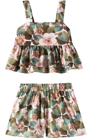 Tartine Et Chocolat Set de top y shorts de algodón floral