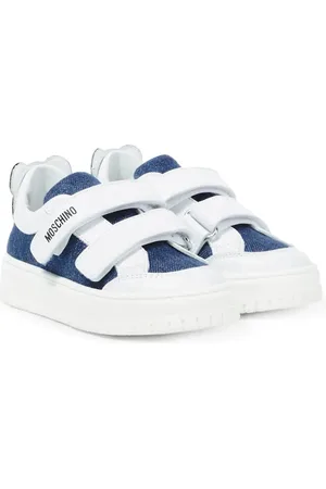 Moschino Zapatillas de lona con piel