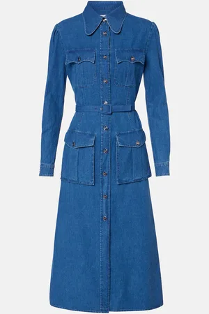 VALENTINO Vestido camisero de denim
