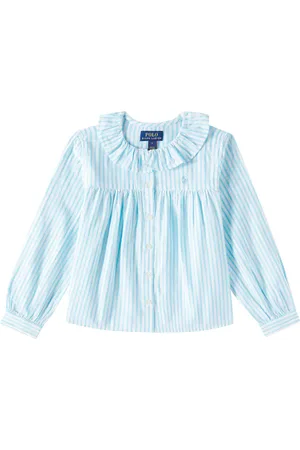 Ralph Lauren Camisa de lino y algodón a rayas
