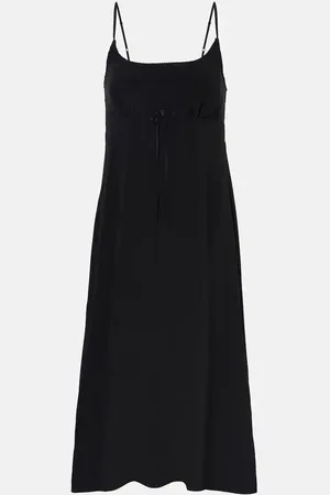 Simone Rocha Vestido lencero de crepé de china
