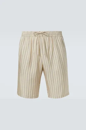 LE KASHA Shorts de seda a rayas