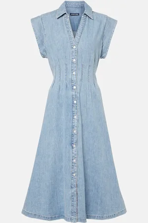 VERONICA BEARD Vestido midi Ruben de denim
