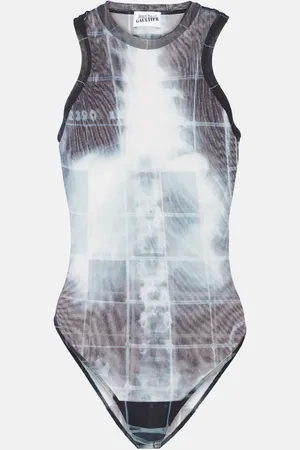 Jean Paul Gaultier Body de tul estampado