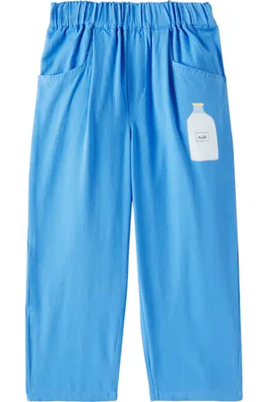 Jelly Mallow Pantalones rectos Milk de algodón