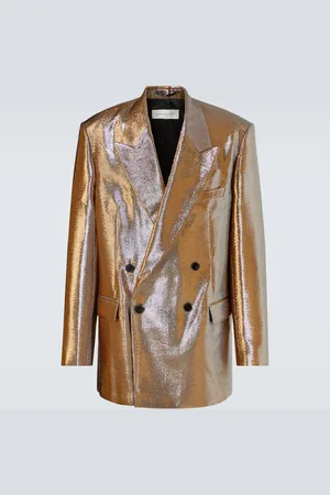 DRIES VAN NOTEN Blazer cruzado metalizado