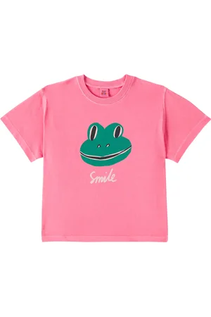 Jelly Mallow Camiseta Smiling Frog de jersey de algodón