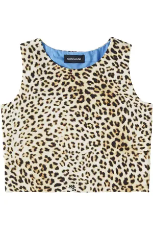MONNALISA Top en mezcla de algodón estampado