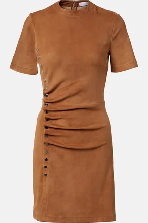 Paco rabanne Vestido corto de ante
