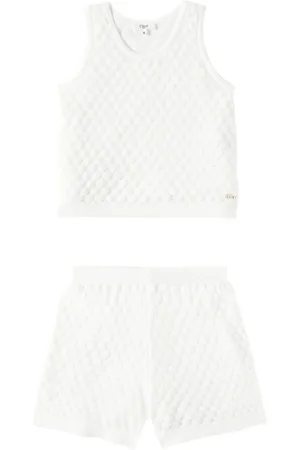 Chloé Chloé Kids Set de top y shorts de algodón
