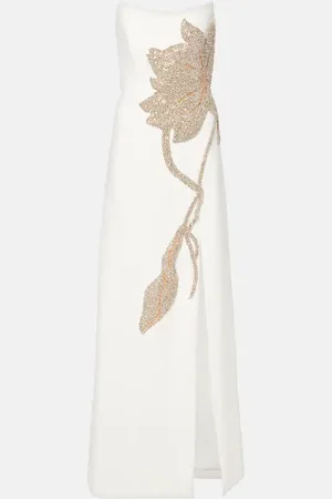 Costarellos Vestido bustier de fiesta Fara de crepé