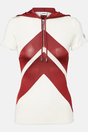 Jean Paul Gaultier Top de jersey con capucha
