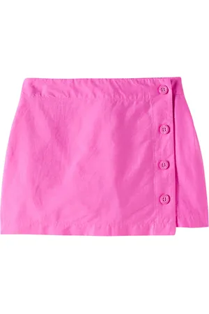 FÁBULA Fábula Shorts Saia Botoes de algodón