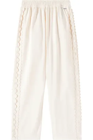 Molo Pantalones Adelyn de algodón con encaje