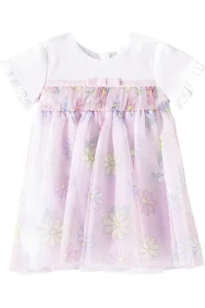 MONNALISA Bebé - vestido de tul floral
