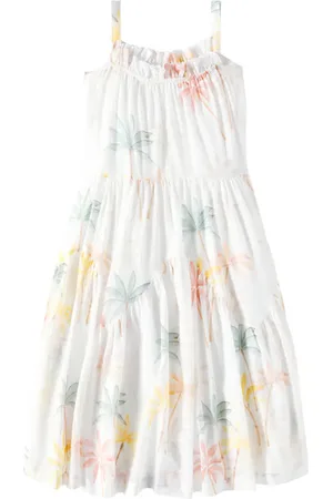 Chloé Chloé Kids Vestido de algodón estampado