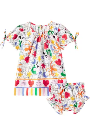 FÁBULA Fábula Bebé - set de vestido y braga de algodón