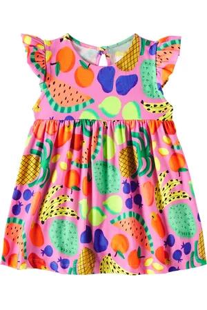 FÁBULA Fábula Bebé - vestido de algodón estampado