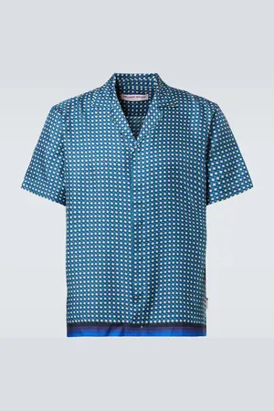 Orlebar Brown Camisa Maitan de seda estampada