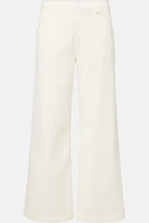 AG Jeans Pantalones anchos Caden en sarga de mezcla de algodón