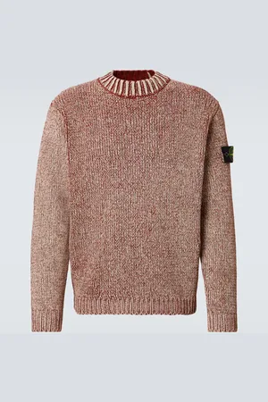 Stone Island Jersey de chenilla de algodón con logo