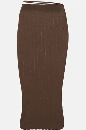 Jacquemus Falda midi Pralu acanalada