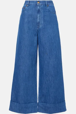 VALENTINO Jeans anchos de tiro alto