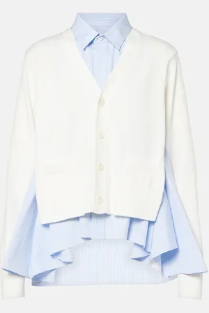 SACAI Cárdigan en popelín de mezcla de algodón