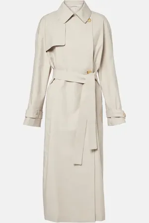 Max Mara Gabardina Strench de sarga de mezcla de algodón