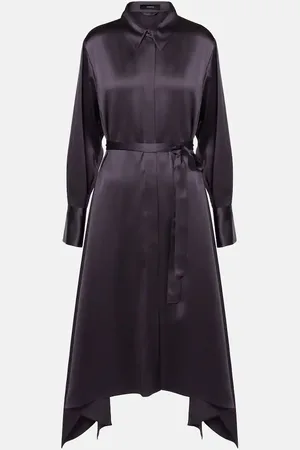 Joseph Vestido camisero Cyprien de satén