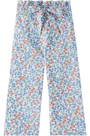 La Coqueta Pantalones Roda de algodón floral