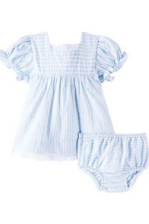La Coqueta Bebé - set Zoe de vestido y braga a rayas