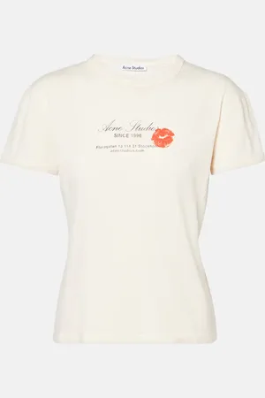 Acne Studios Camiseta de jersey de algodón con logo