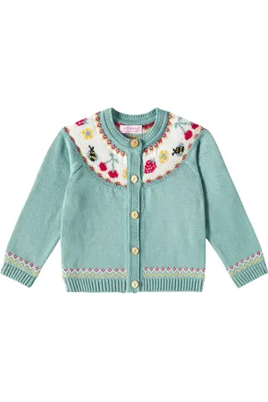 La Coqueta Bebé - cárdigan Verano de algodón en intarsia