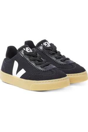 Veja Zapatillas Volly de lona con piel y ante