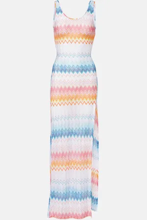 Missoni Vestido de playa de lamé en zigzag