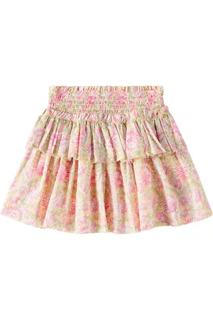 Louise Misha Falda Roumia de gasa de algodón floral
